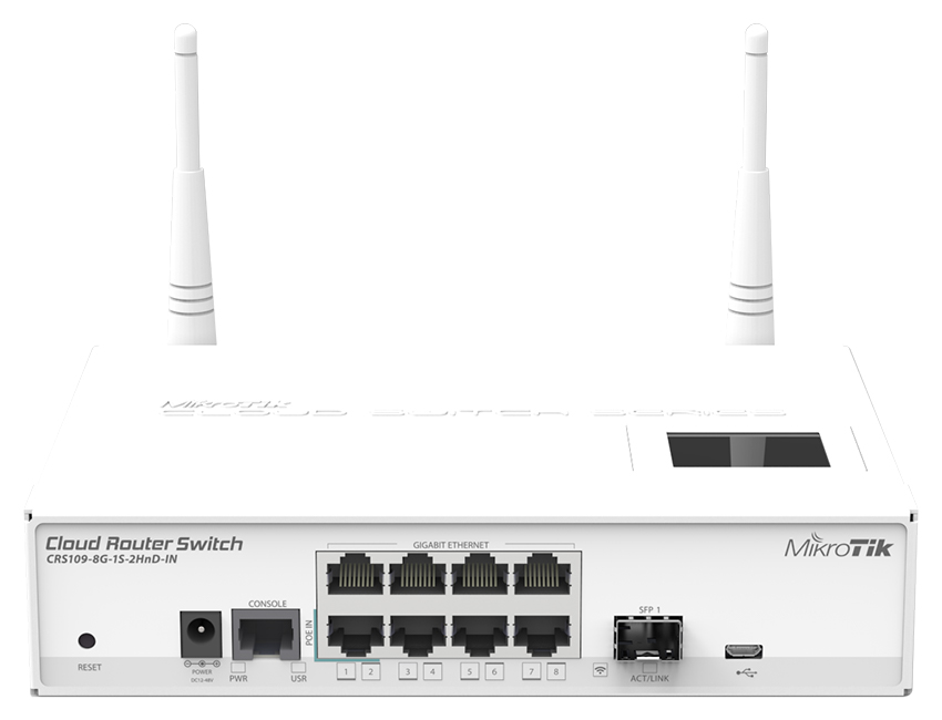 You Recently Viewed MikroTik CRS109-8G-1S-2HND-IN Cloud Router Switch L5 Image