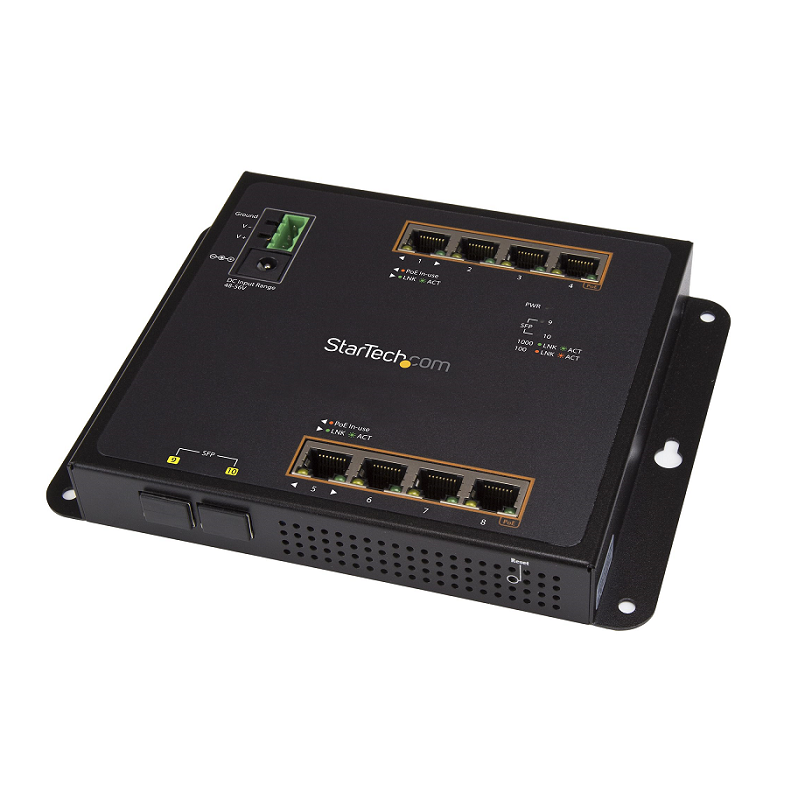 You Recently Viewed StarTech IES101GP2SFW 8-Port Gb PoE+ Switch w/2 MSA SFP Slots (L2) Image