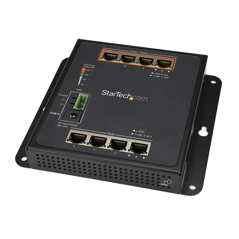 You Recently Viewed StarTech IES81GPOEW Industrial 8 Port Hardened GbE Layer/L2 Managed Switch Image