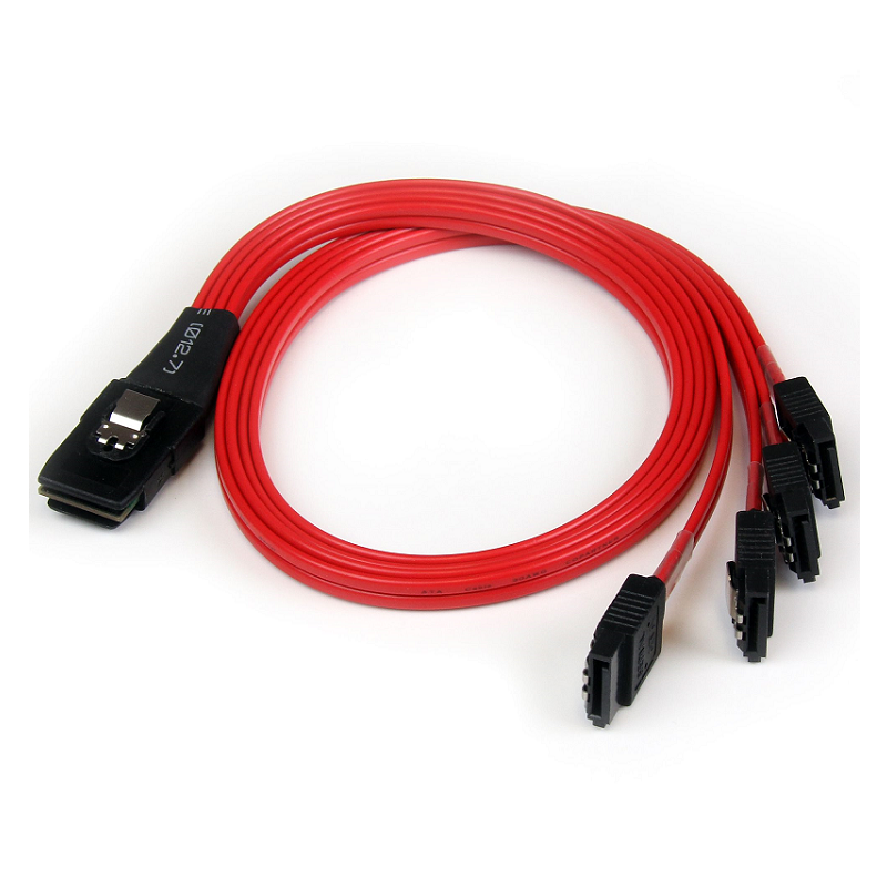 You Recently Viewed StarTech SAS8087S4R50 50cm SFF-8087 to 4x SATA - Internal Mini SAS to SATA Reverse Cable Image