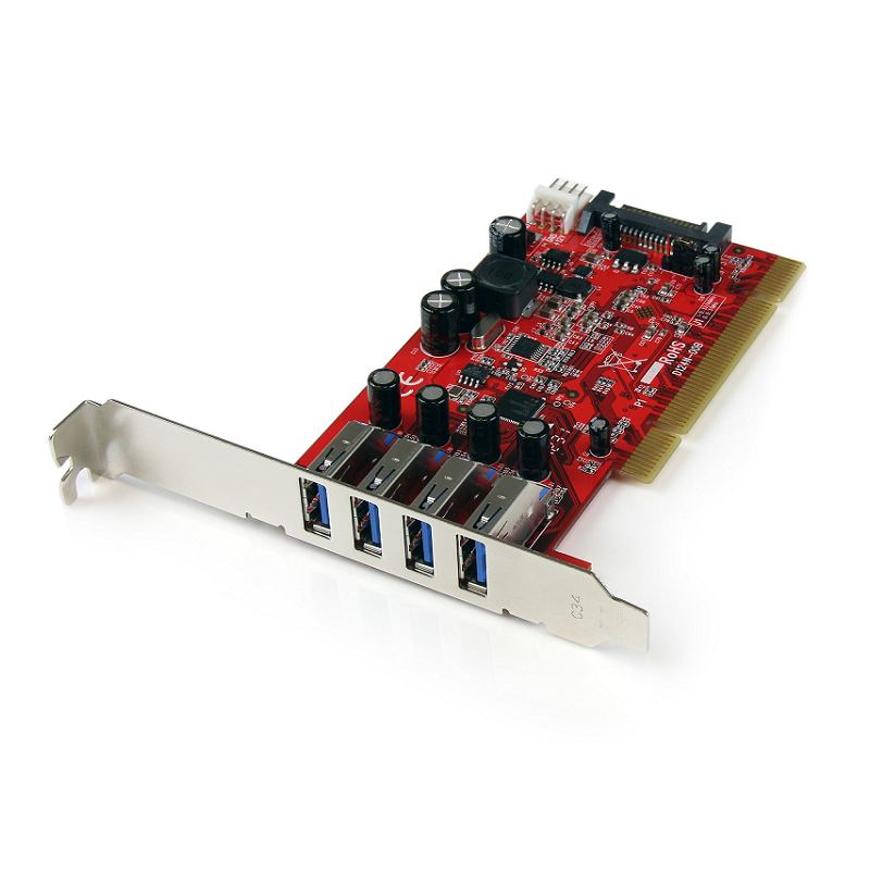You Recently Viewed StarTech PCIUSB3S4 4 Port PCI SuperSpeed USB 3.0 Adapter Card with SATA / SP4 Power Image