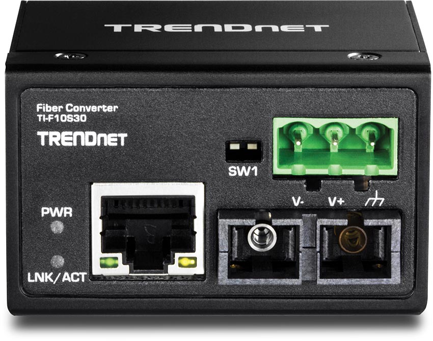 You Recently Viewed TRENDnet TI-F10S30 Hardened Industrial 100Base-FX SM SC Fiber Converter Image