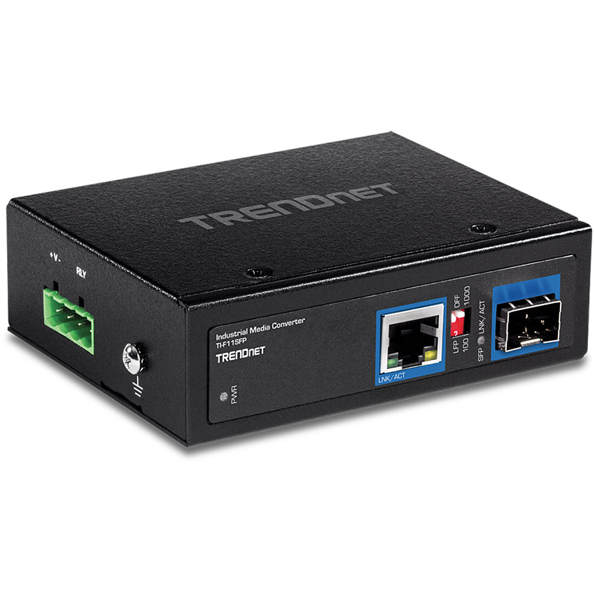You Recently Viewed TRENDnet TI-F11SFP Hardened Industrial 100/1000Base-T to SFP Media Converter Image
