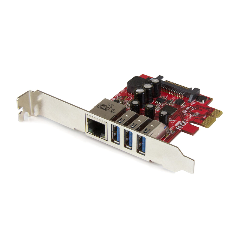 You Recently Viewed StarTech PEXUSB3S3GE 3-Port PCI Express USB 3.0 Card + Gigabit Ethernet Image