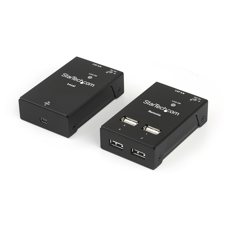 You Recently Viewed StarTech USB2004EXTV 4-Port USB 2.0-Over-Cat5-or-Cat6 Extender  Image
