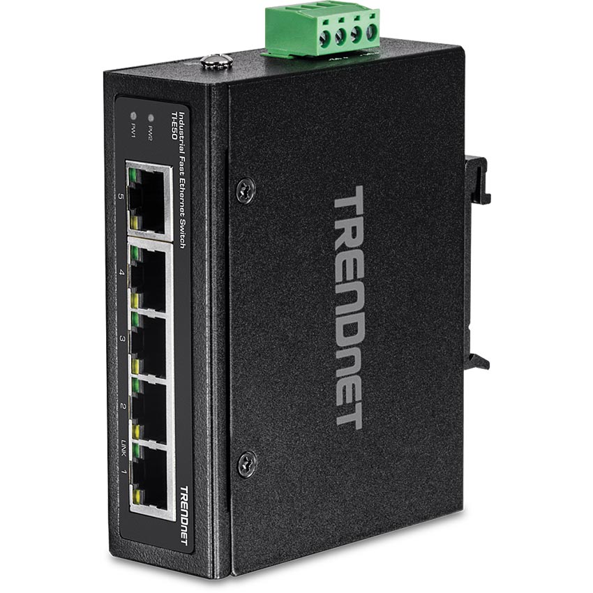 You Recently Viewed TRENDnet TI-E50 5-Port Industrial Fast Ethernet DIN-Rail Switch Image