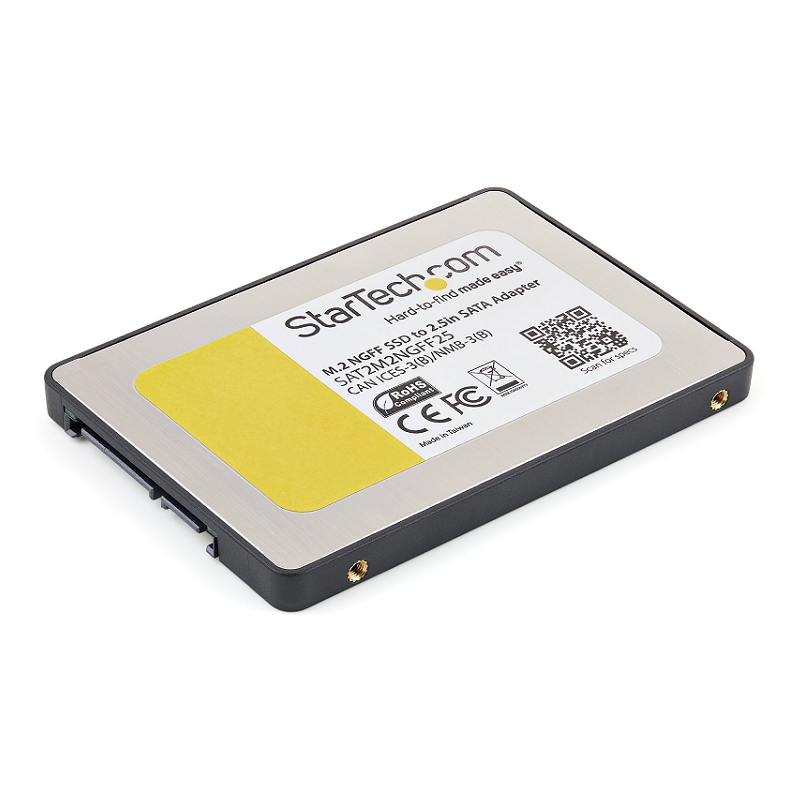 You Recently Viewed StarTech SAT2M2NGFF25 M.2 SSD to 2.5in SATA III Adapter - M.2 Solid State Drive Converter Image