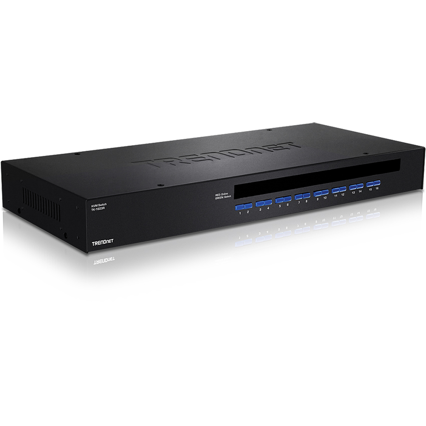 You Recently Viewed TRENDnet TK-1603R 16-Port Rackmount KVM Switch Image