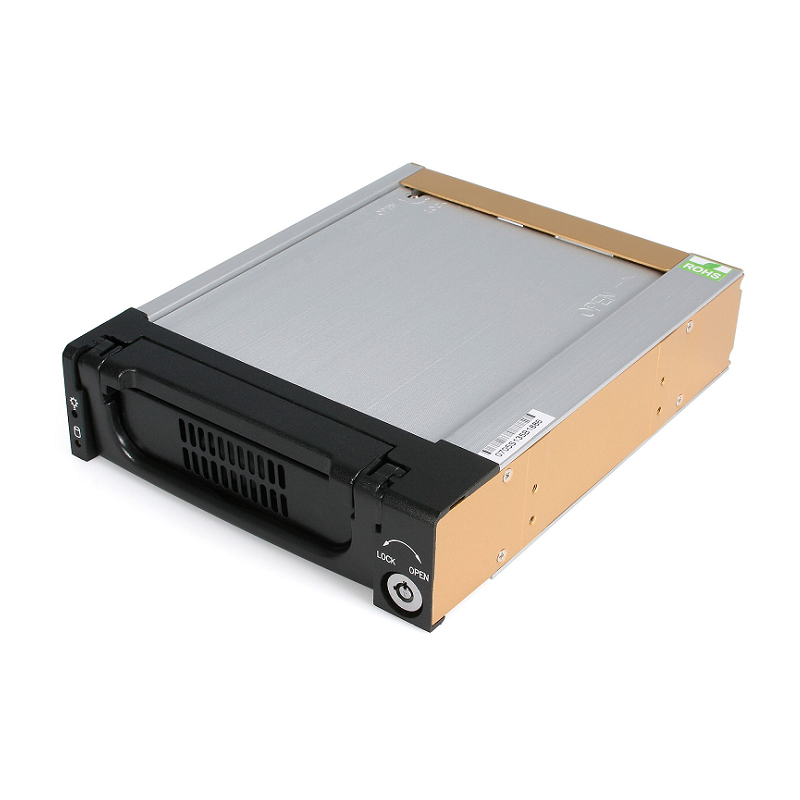 You Recently Viewed StarTech DRW150SATBK Black Aluminum 5.25in Rugged SATA Hard Drive Mobile Rack Drawer Image