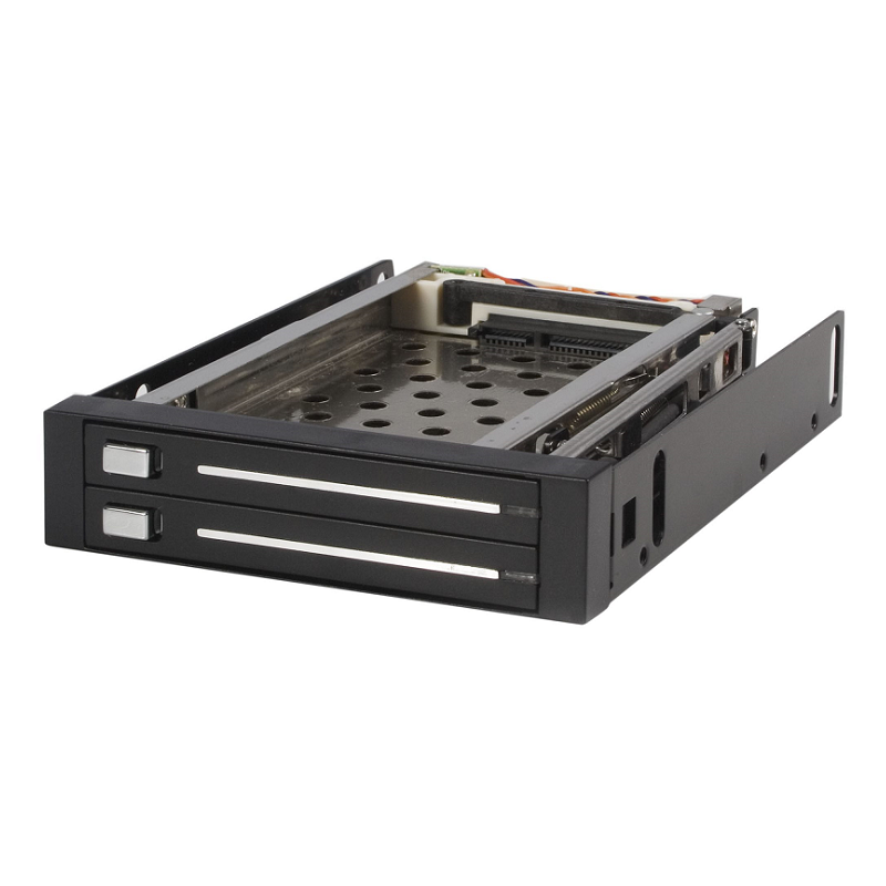 You Recently Viewed StarTech HSB220SAT25B 2 Drive 2.5in Trayless Hot Swap SATA Mobile Rack Backplane Image