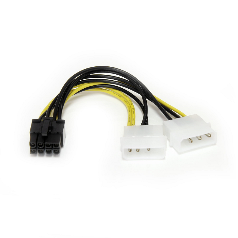 You Recently Viewed StarTech LP4PCIEX8ADP 6in LP4 to 8 Pin PCI Express Video Card Power Cable Adapter Image
