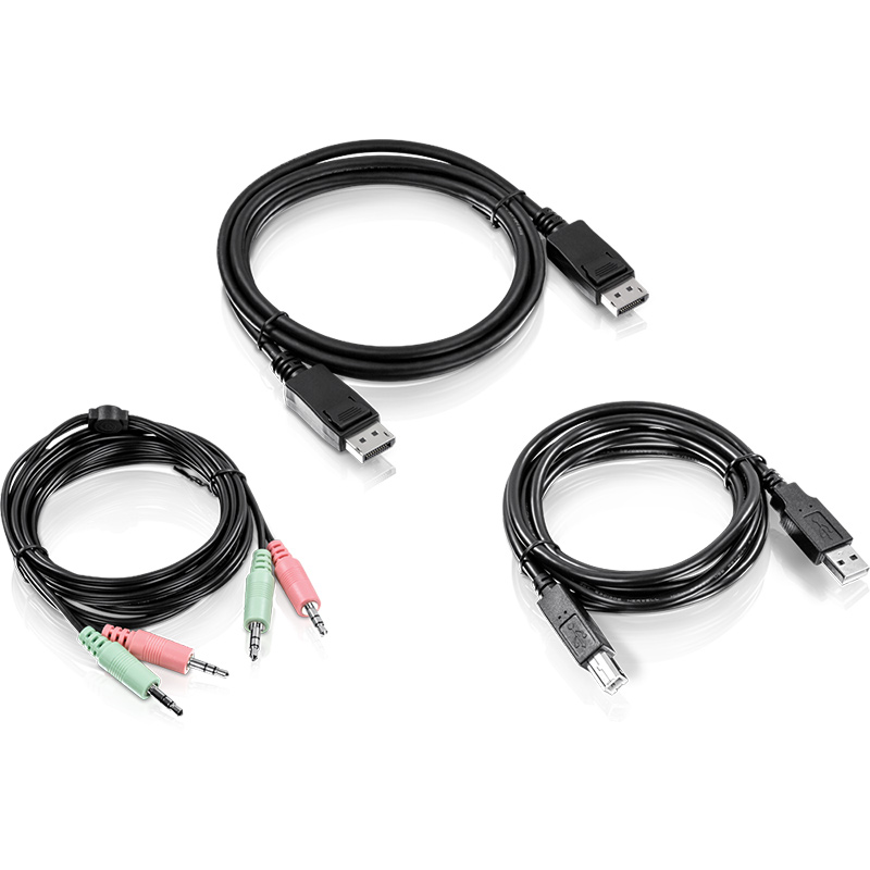 You Recently Viewed TRENDnet TK-CP06 6 ft. DisplayPort, USB, and Audio KVM Cable Kit Image