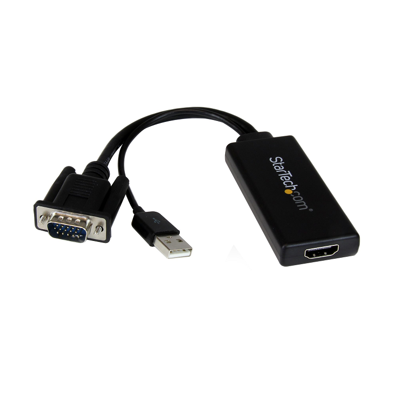 You Recently Viewed StarTech VGA2HDU Portable VGA to HDMI Adapter w/USB Audio & Power Image