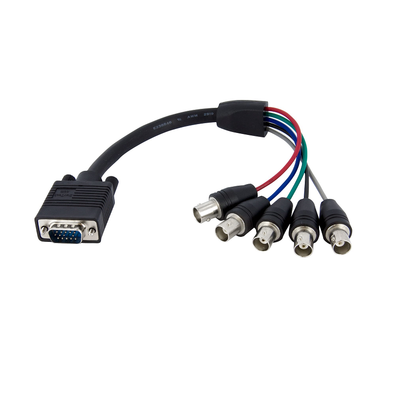 You Recently Viewed StarTech VGABNCMF1 1 ft Coax HD15 VGA to 5 BNC RGBHV Monitor Cable - M/F Image
