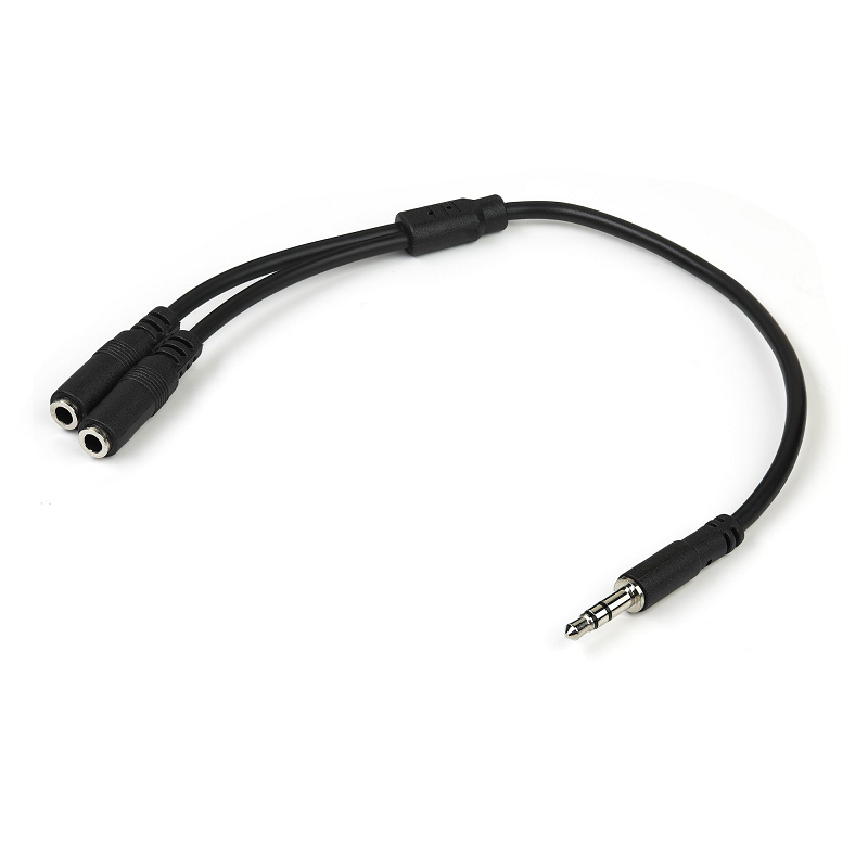 You Recently Viewed StarTech MUY1MFFS Slim Stereo Splitter Cable - 3.5mm Male to 2x 3.5mm Female Image