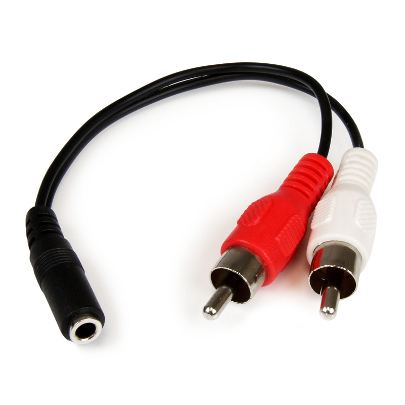 You Recently Viewed StarTech MUFMRCA 6in Stereo Audio Cable - 3.5mm Female to 2x RCA Male Image