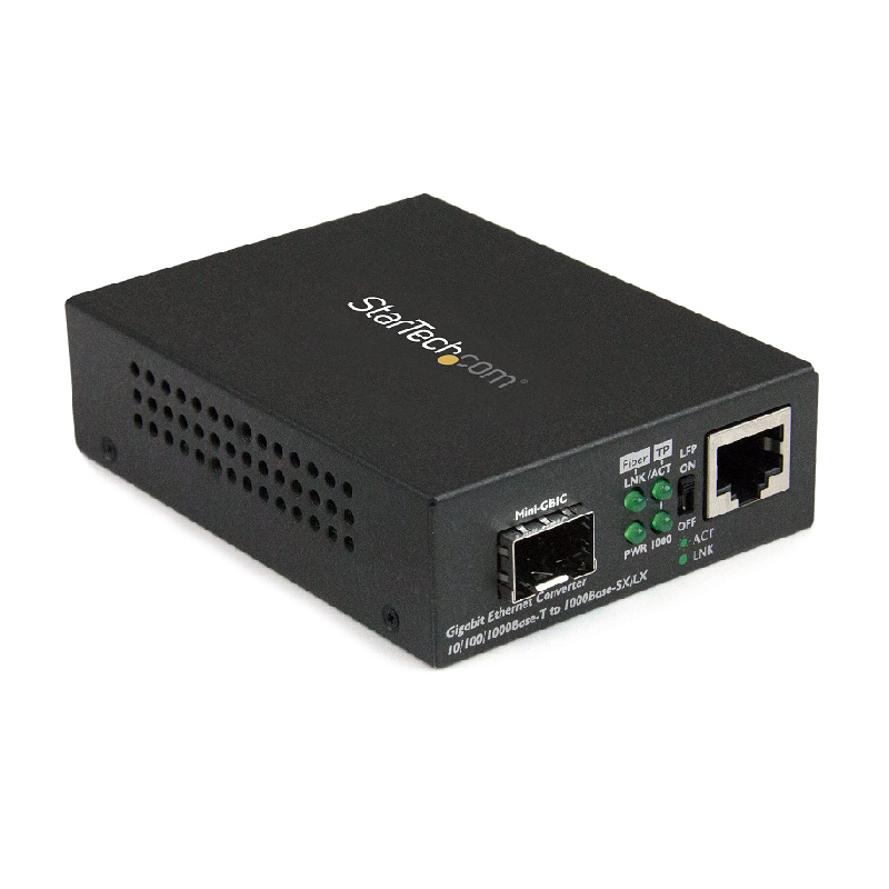 You Recently Viewed StarTech MCM1110SFP Gigabit Ethernet Fiber Media Converter with Open SFP Slot Image