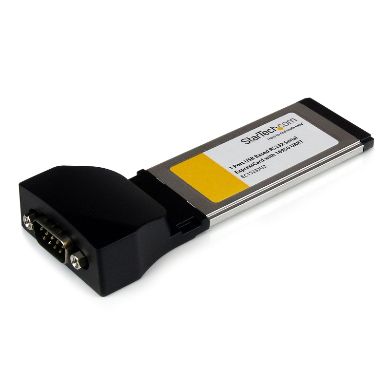 You Recently Viewed StarTech EC1S232U2 1 Port ExpressCard to RS232 DB9 Serial Adapter Card w/16950 - USB Based Image