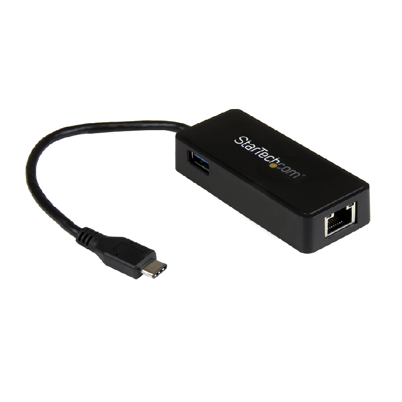 You Recently Viewed StarTech US1GC301AU USB-C to Gigabit Network Adapter with Extra USB 3.0 Port - Black Image