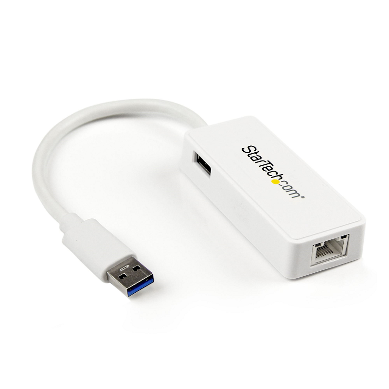 You Recently Viewed StarTech USB31000SPTW USB 3.0 to Gigabit Ethernet Adapter NIC w/ USB Port - White Image