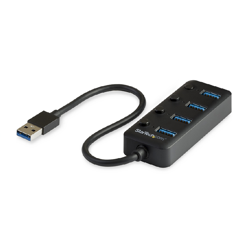 You Recently Viewed StarTech HB30A4AIB 4 Port USB 3.0 Hub USB-A to 4xUSB 3.0-A w/Individual On/Off Switches Image