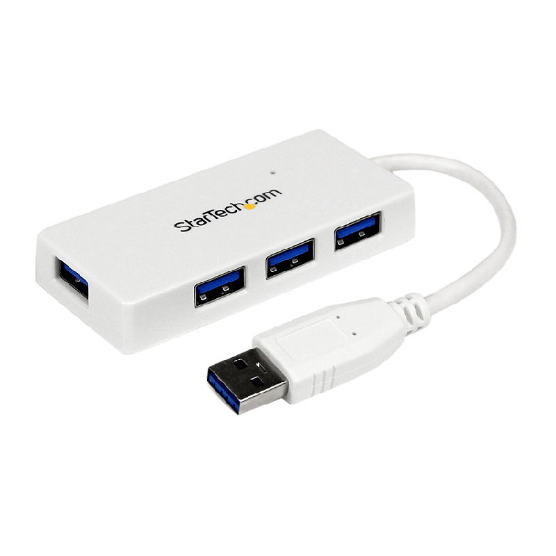 You Recently Viewed StarTech ST4300MINU3W Portable 4 Port SuperSpeed Mini USB 3.0 Hub - White Image