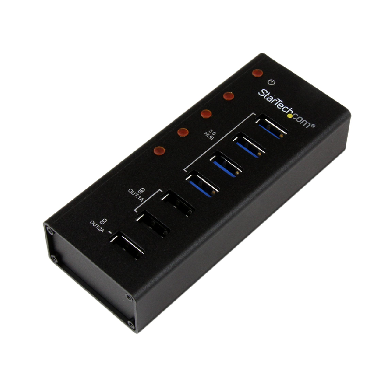 You Recently Viewed StarTech ST4300U3C3 4 Port USB 3.0 Hub plus 3 Dedicated USB Charging Ports (2x 1A & 1x 2A) Image