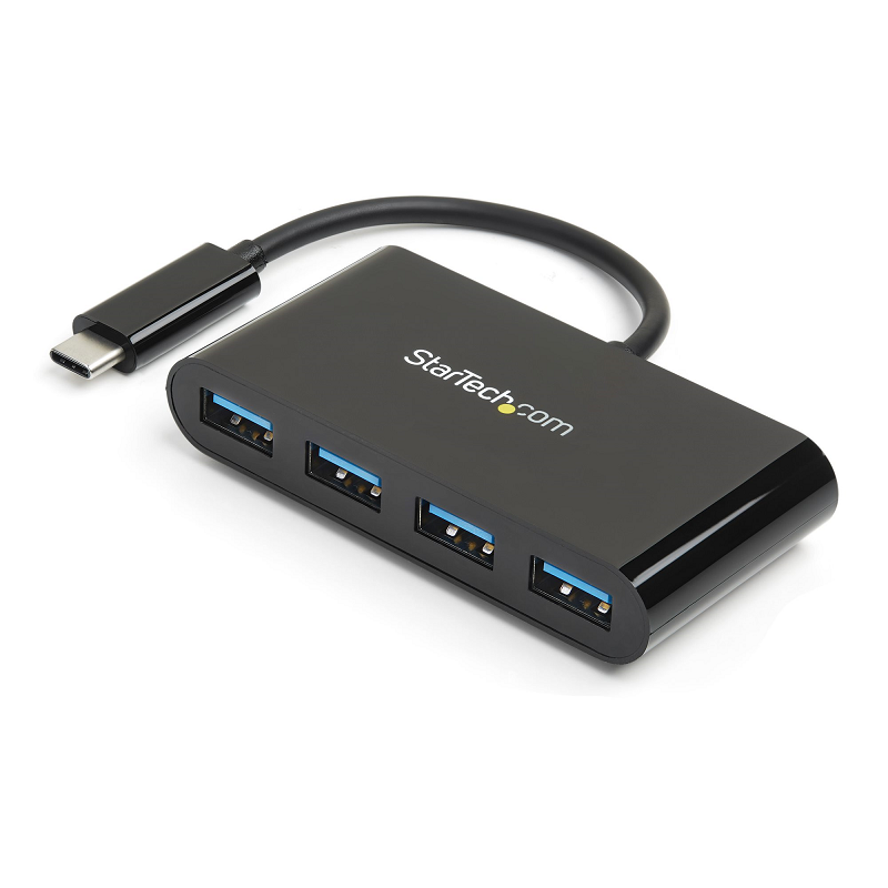 You Recently Viewed StarTech HB30C4AB 4-Port USB-C Hub - USB-C to 4x USB-A - USB 3.0 Hub - Bus Powered Image