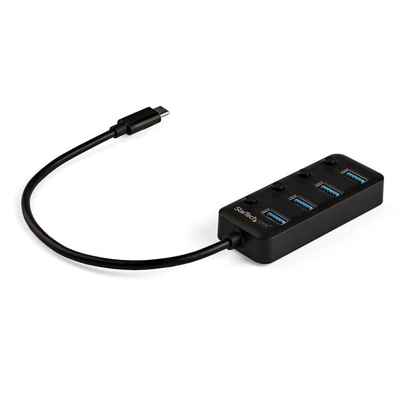 You Recently Viewed StarTech HB30C4AIB 4 Port USB-C to 4xUSB 3.0 Hub Type-A Ports w/Individual On/Off Switches Image