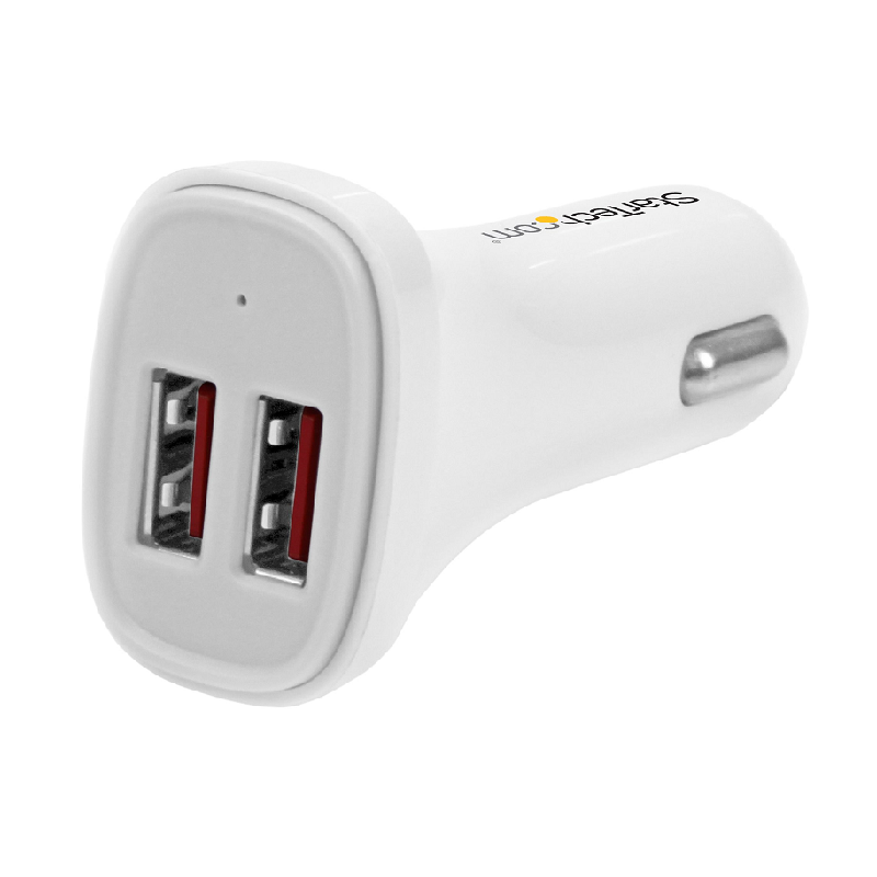 You Recently Viewed StarTech USB2PCARWHS Dual-Port USB Car Charger - 24W/4.8A - White Image
