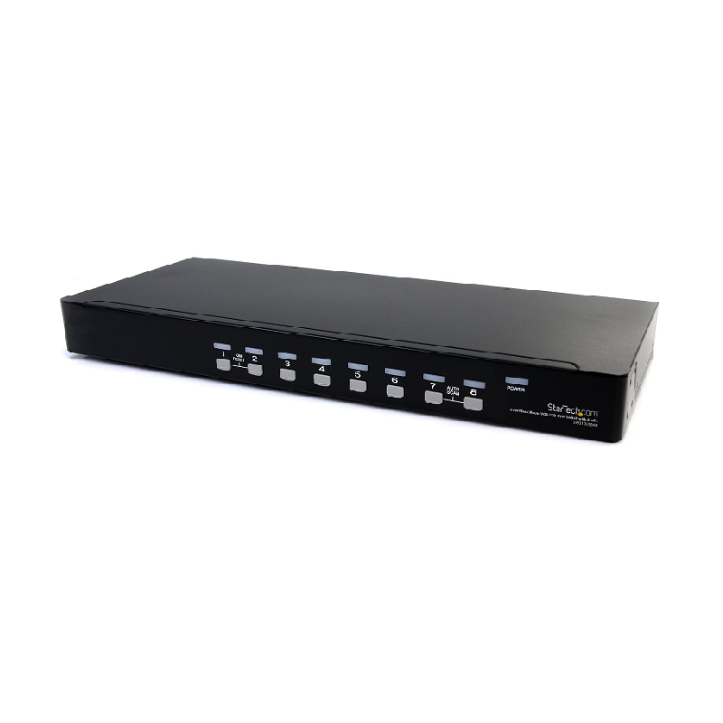 You Recently Viewed StarTech SV831DUSBAU 8 Port Rackmount USB VGA KVM Switch w/ Audio (Audio Cables Included) Image