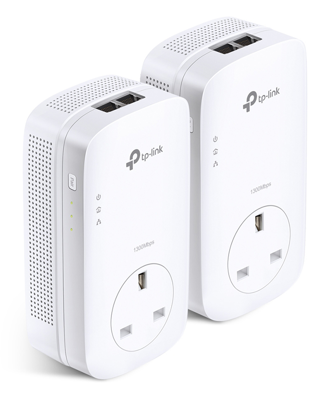 You Recently Viewed TP-link TL-PA9020P KIT AV2000 2-Port Gigabit Passthrough Powerline Starter Kit Image