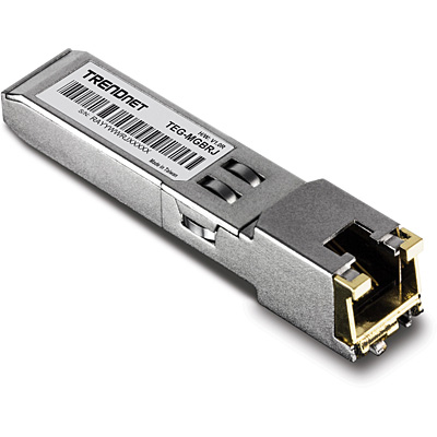 You Recently Viewed TRENDnet TEG-MGBRJ 1000BASE-T RJ-45 Copper SFP Module Image