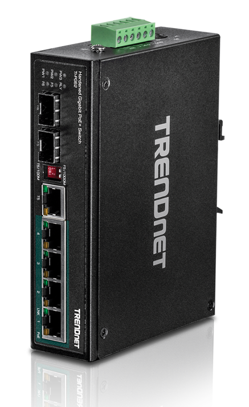 You Recently Viewed TRENDnet TI-PG62 6-port Hardened Industrial Gigabit PoE+ Switch Image