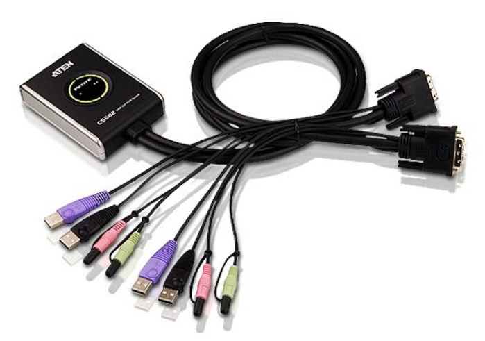 You Recently Viewed Aten 2 Port USB 2.0 DVI KVM Switch Image