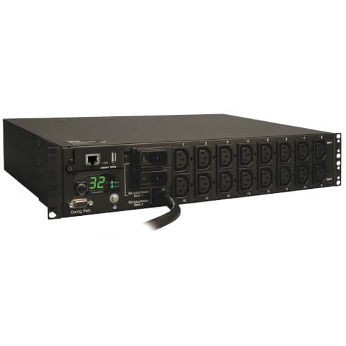 You Recently Viewed Tripp Lite 7.4kW Single-Phase Switched PDU, 230V Outlets (16-C13), IEC-309 Blue 230V 32A Image