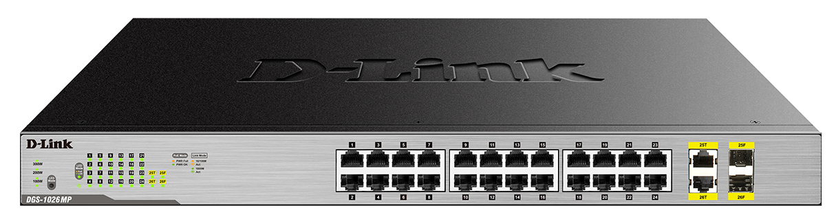 You Recently Viewed D-Link DGS-1026MP 24-Port Gigabit Max PoE Switch Image