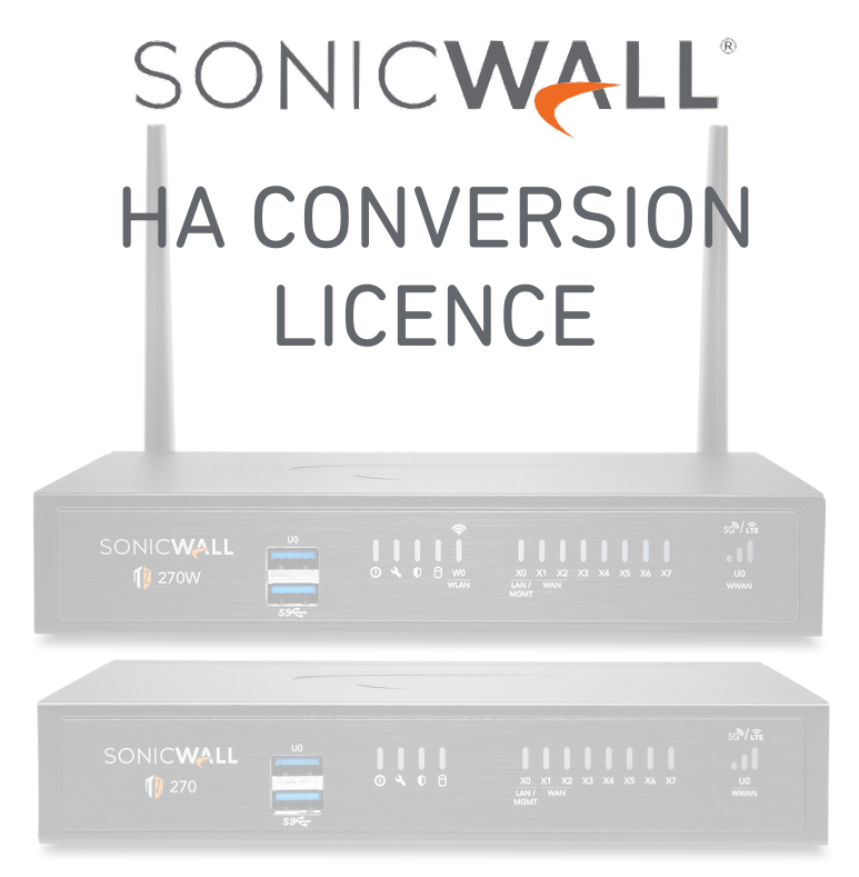 You Recently Viewed SonicWall 02-SSC-8056 HA Conversion License to Standalone Unit for TZ270 Image
