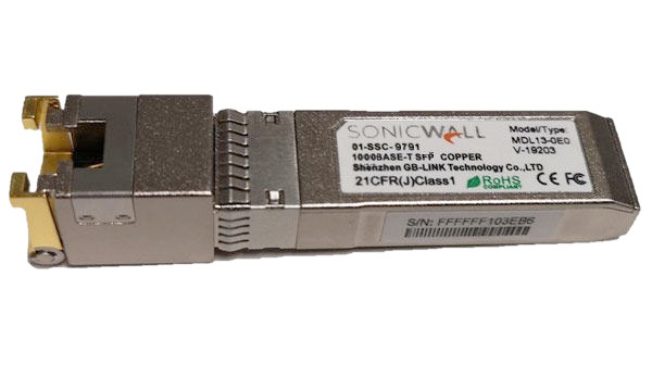 You Recently Viewed SonicWall 01-SSC-9791 1000BASE-T SFP Copper Module Image