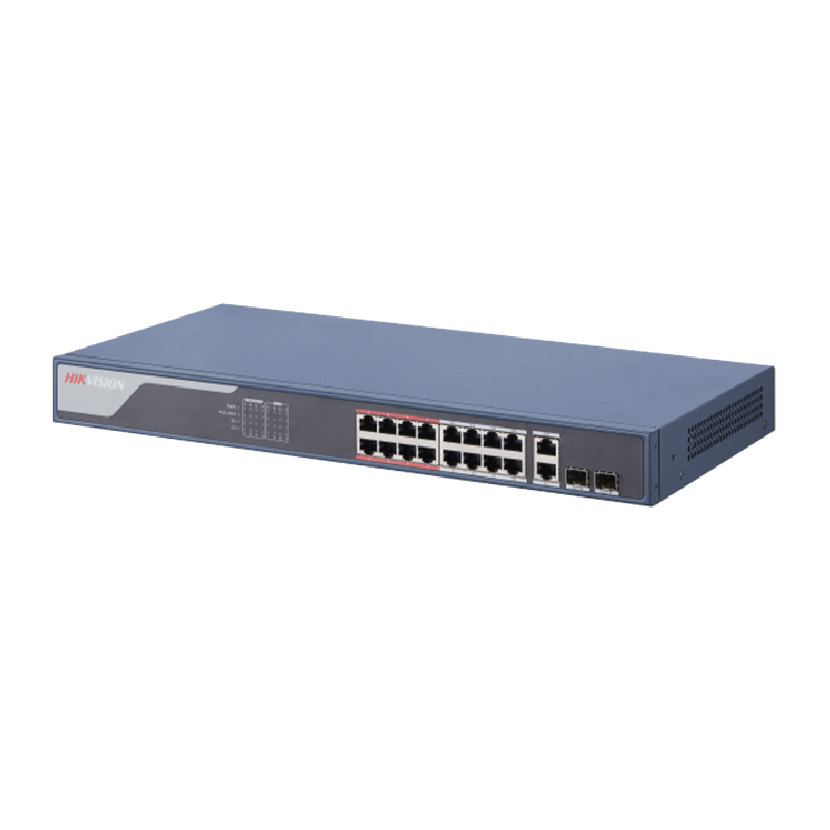 You Recently Viewed Hikvision DS-3E1318P-SI 16 Port Fast Ethernet Smart POE Switch Image