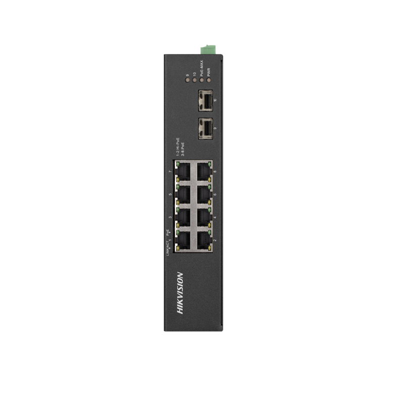 You Recently Viewed Hikvision DS-3T0510HP-E/HS 8 Port Gigabit Unmanaged Harsh POE Switch Image