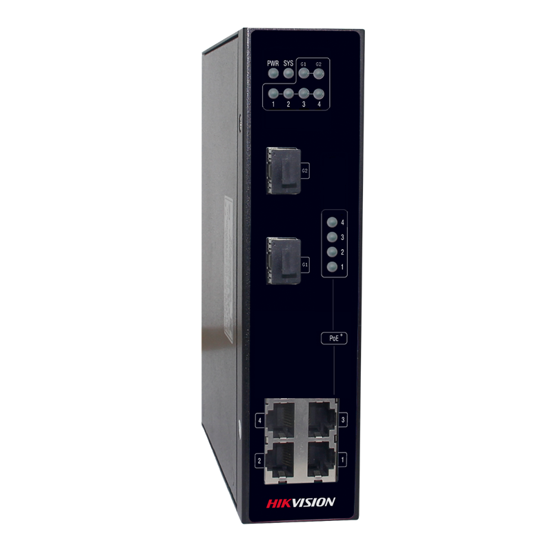 You Recently Viewed Hikvision DS-3T0306P 4 Port Fast Ethernet Unmanaged Industrial POE Switch Image