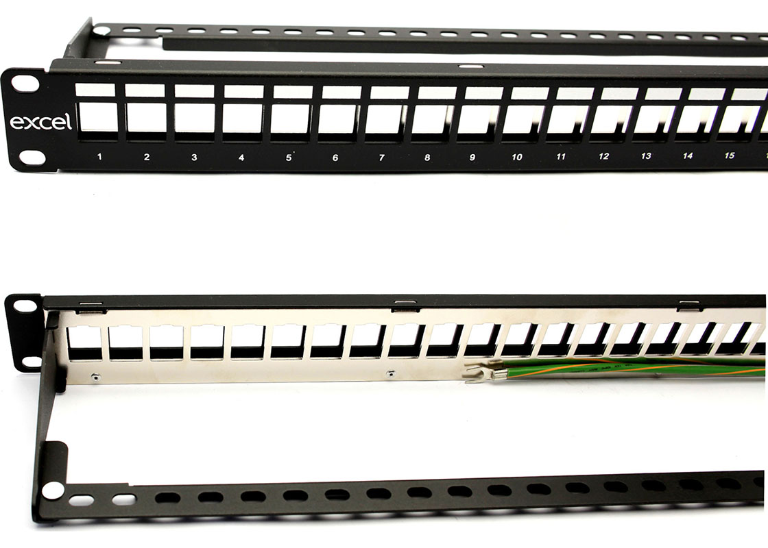 You Recently Viewed Excel 24 Port FTP Shielded Unloaded Keystone Panel Image