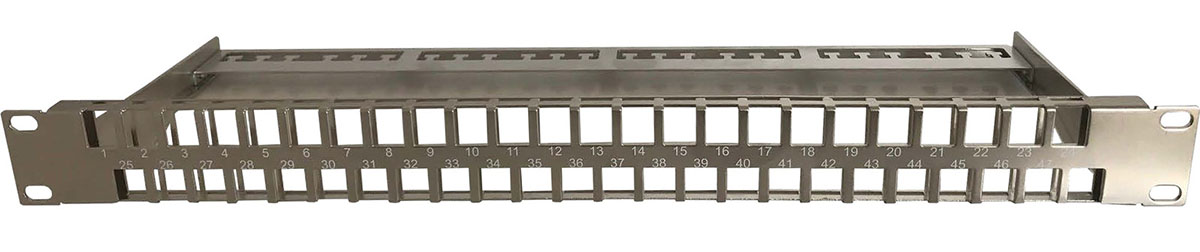 You Recently Viewed Excel 1U 48 Port Unloaded Chrome Keystone Frame Image
