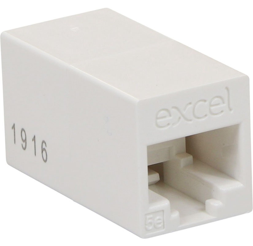 You Recently Viewed Excel Cat5E RJ45 In-Line Connector White Image