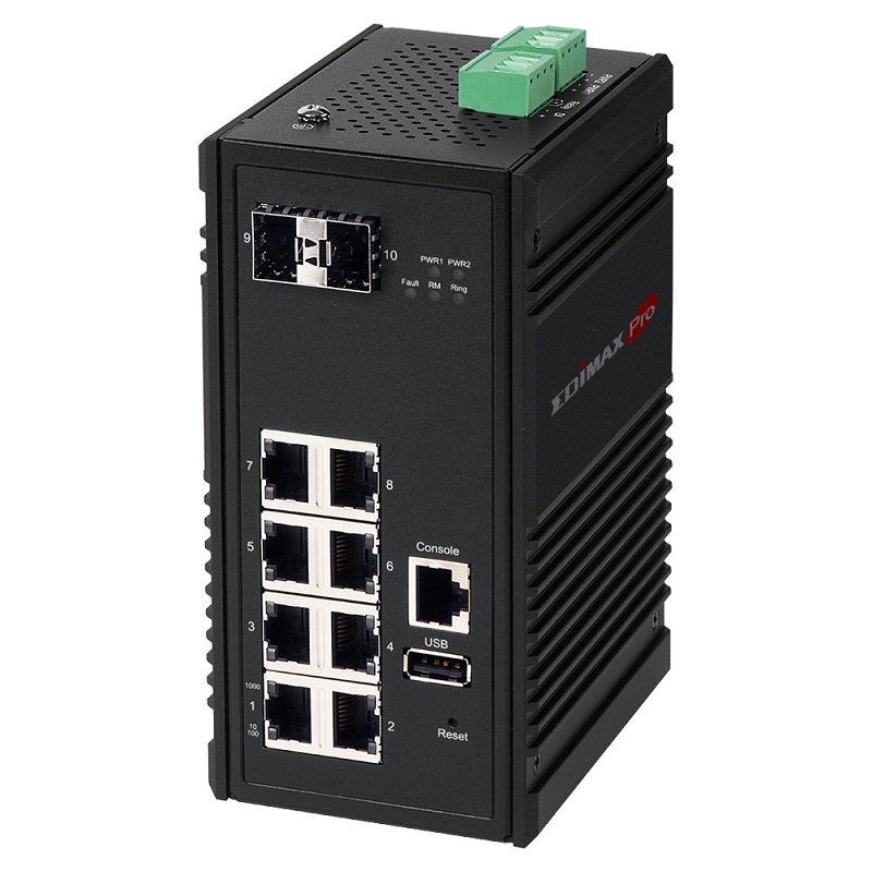 You Recently Viewed Edimax IGS-5208 Industrial 8-Port Gigabit Web Managed Switch with 2 SFP Slots Image