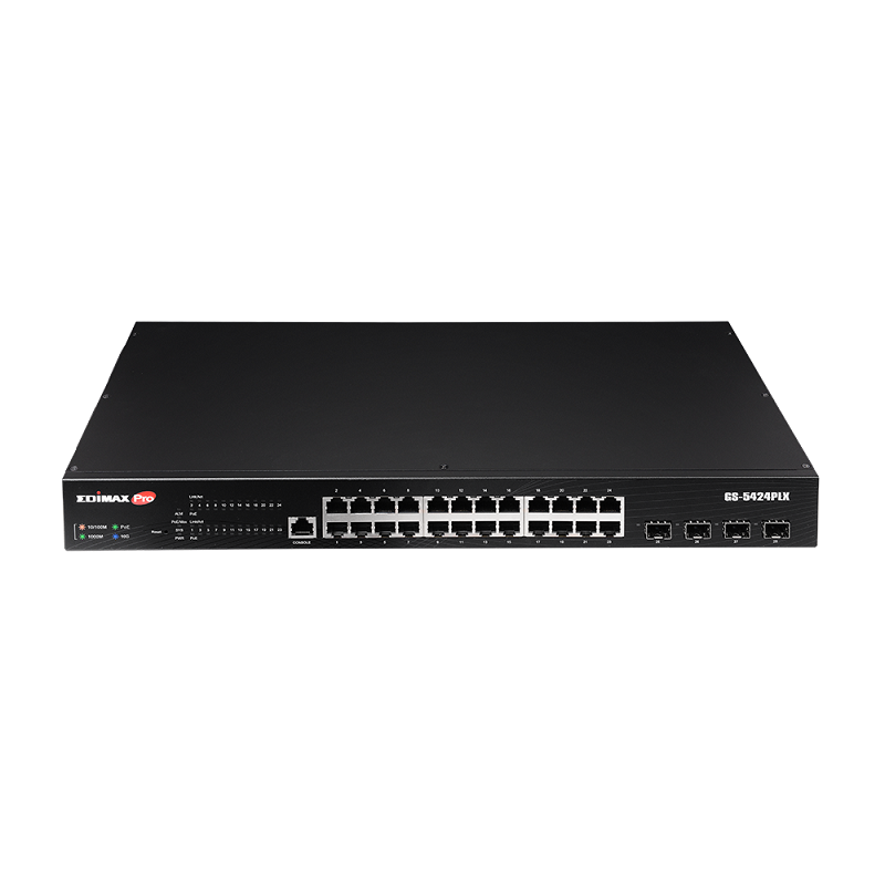 You Recently Viewed Edimax GS-5424PLX Surveillance 24-Port Gigabit PoE+ Web Smart Switch Image