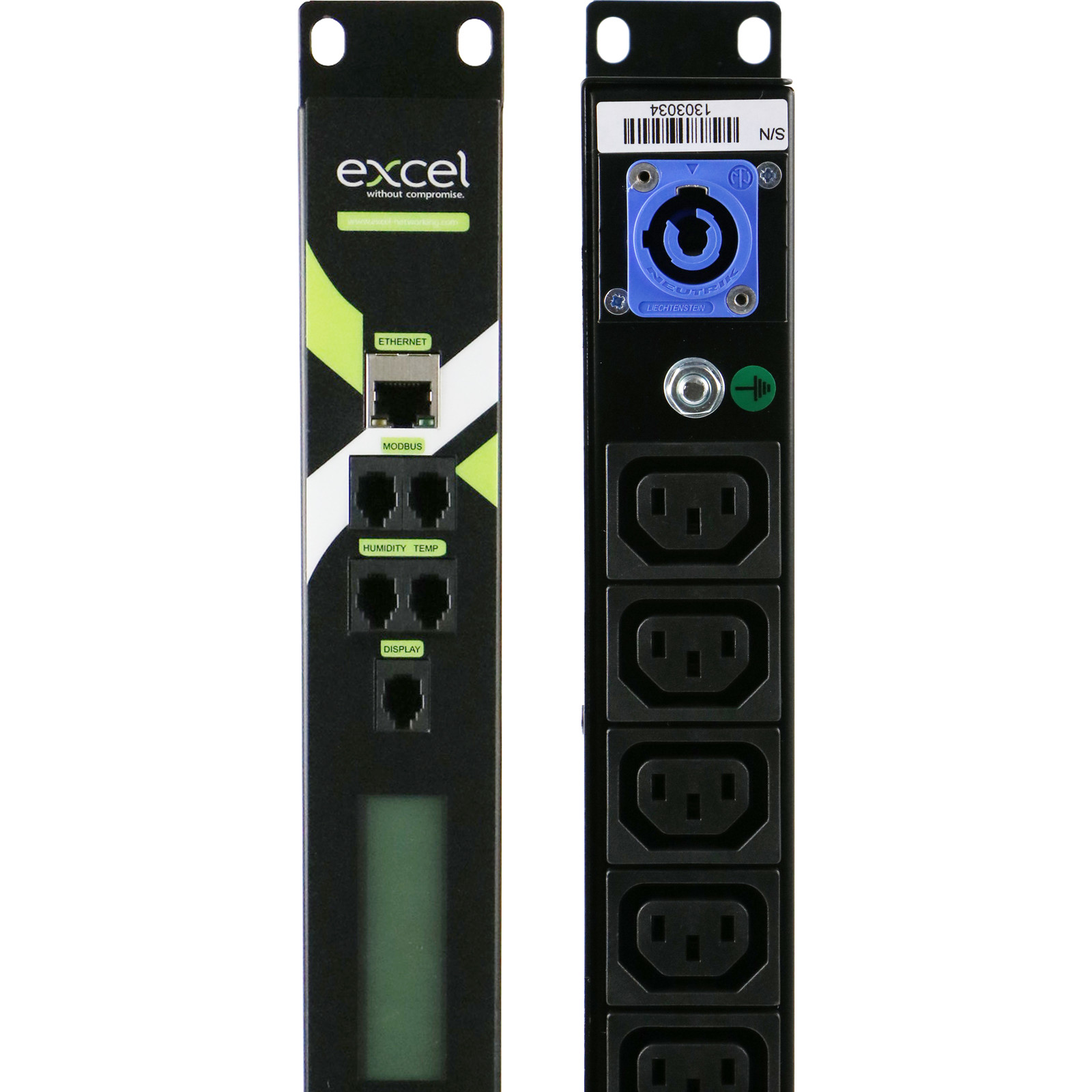 You Recently Viewed Excel IPLite 1U PDU c/w 10x C13, 2x C19 sockets 16Amp Image