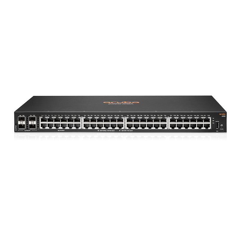 You Recently Viewed HPE Aruba Networking JL676A 6100 48-Port 4SFP+ Managed L3 Switch Image
