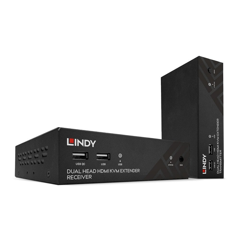 You Recently Viewed Lindy 39374 100m Cat6 Dual Head HDMI, USB & RS-232 Extender Image